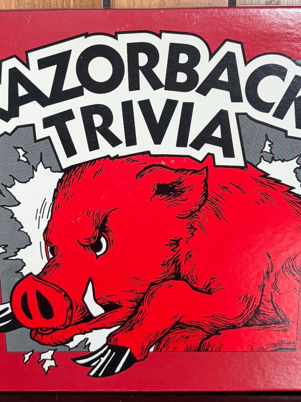 Vintage Rarozback Trivia Board Game  Arkansas Razorbacks Sports History Complete